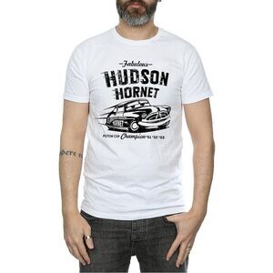 Cars Mens Hudson Hornet Cotton T-Shirt / White